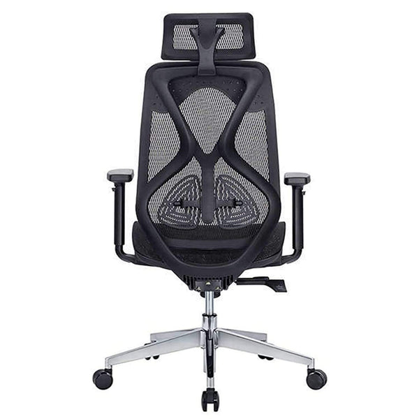 JD9 High Back Ergonomic Chair with Advanced Syncro Tilt Mechanism with Multi Position Lock, Adjustable Arms, Seat Depth & Headrest for Office & Home (Black)
