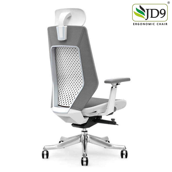 JD9 High Back Ergonomic Chair with Advanced Multi Angle Backrest Locking Quick Tilt Mechanism with Body Weight Tension Adjustment for Office & Home.