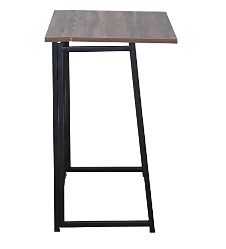 JD9 Foldable Table Study-Table Desk Home Office Workstation Adjustable and Portable (Work from Home) (Italian Dark, Large)