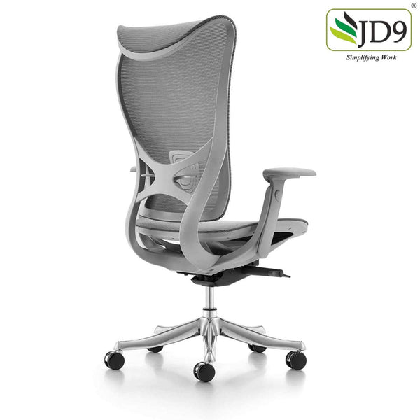 JD9 High Back Ergonomic Chair with Advanced Multi Angle Backrest Locking Quick Tilt Mechanism with Body Weight Tension Adjustment for Office & Home.