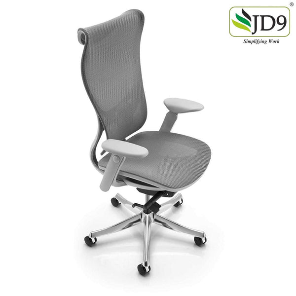 JD9 High Back Ergonomic Chair with Advanced Multi Angle Backrest Locking Quick Tilt Mechanism with Body Weight Tension Adjustment for Office & Home.