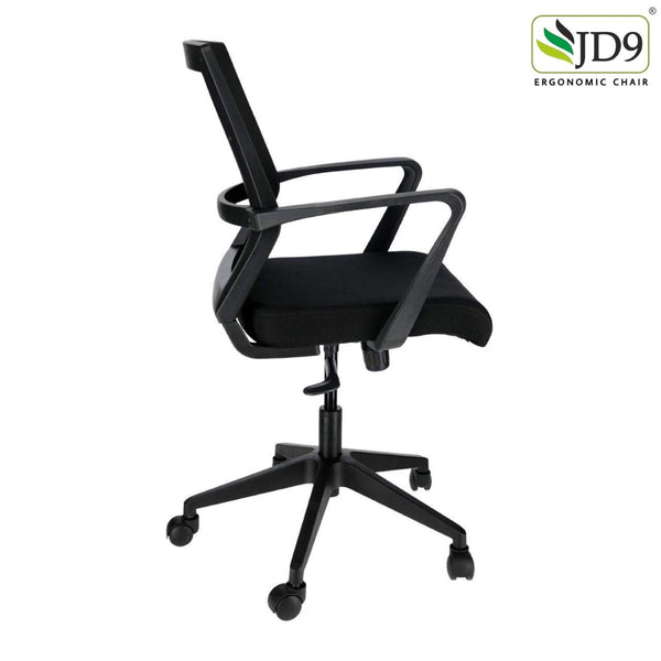 JD9 Office Chair with Advanced Centre Tilt Mechanism for Home or Office (Black)