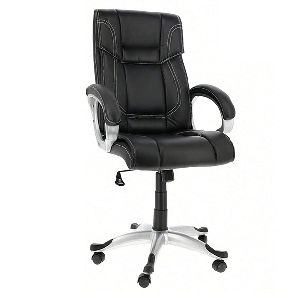 JD9 High Back Executive Swivel Office Desk Chair/revolving Chair/Director Chair Gaming Friendly Design (Black)