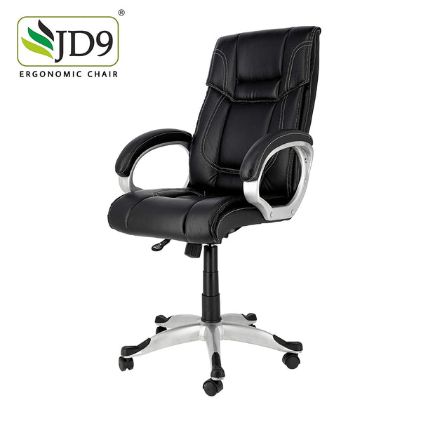 JD9 High Back Executive Swivel Office Desk Chair/revolving Chair/Director Chair Gaming Friendly Design (Black)