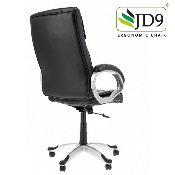 JD9 High Back Executive Swivel Office Desk Chair/revolving Chair/Director Chair Gaming Friendly Design (Black)
