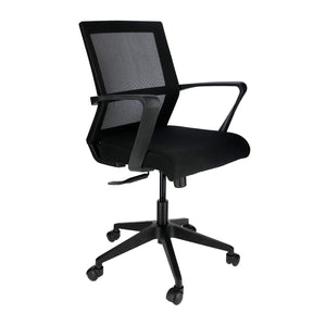 JD9 Office Chair with Advanced Centre Tilt Mechanism for Home or Office (Black)