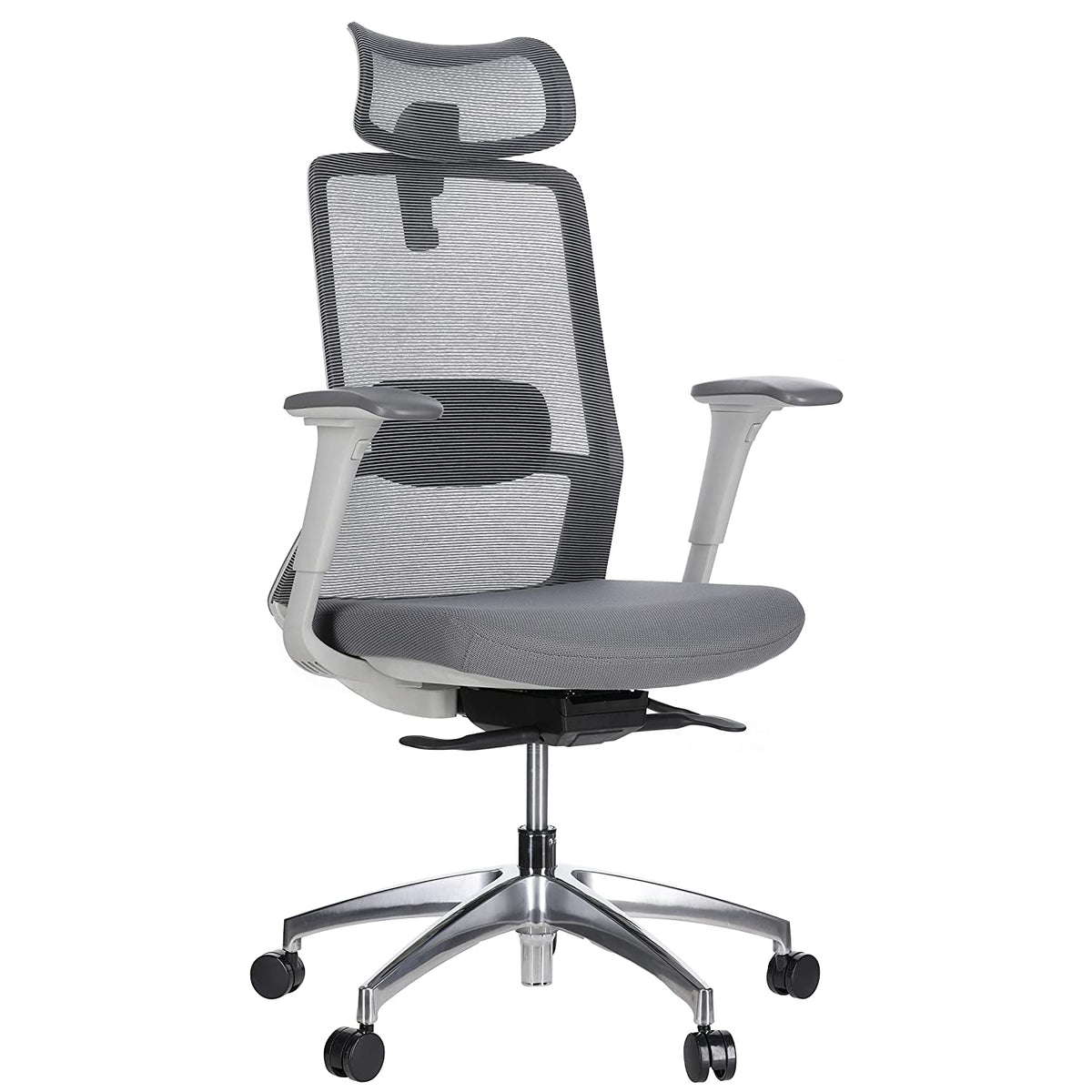 Grey ergonomic office chair hot sale