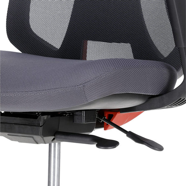 JD9 High Back Mesh Self Weight Syncro tilt Mechanism with Multi Position Lock & Seat Slider Office Chair with Cushion Seat (Premium Mesh Black)