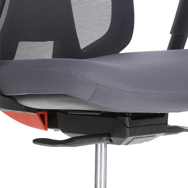 JD9 High Back Mesh Self Weight Syncro tilt Mechanism with Multi Position Lock & Seat Slider Office Chair with Cushion Seat (Premium Mesh Black)