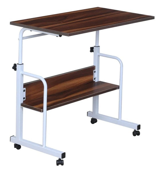 JD9 Height Adjustable Table, Laptop Table, Study Table for Students Kids, Standing Desk for Home Office (Coach Wood)