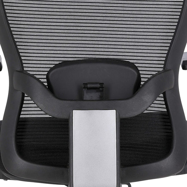 JD9 High Back Office Chair with Adjustable Lumbar Back Support, and Height Adjustable Arms(Breathable Mesh, Black)