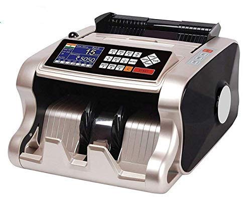 JD9 8888-E Mix Note Value Counting Business-Grade Machine Fully Automatic with Fake Note Detection (Champagne+Black)