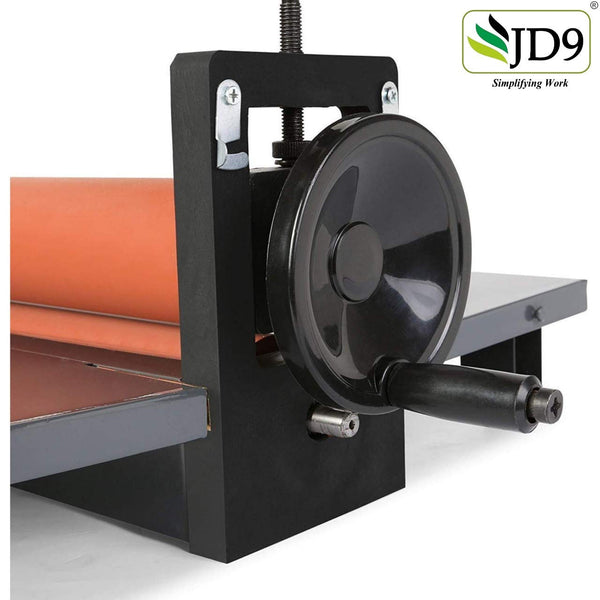 JD9 25.5" Cold Laminator Machine 10mm Manual Vinyl Photo Film Cold laminator Hand Crank Pressure Cold Roll laminator(25.5")