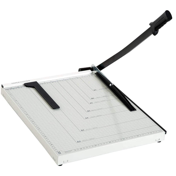 JD9 Paper Cutter A3 Heavy Duty Professional Paper Trimmer, Guillotine Craft Machine for Office, Home, Craft, Photo Studio (A3, B4, A4, B5, A5, B6, B7) (White, 18 x 15 x 1.2 inch)