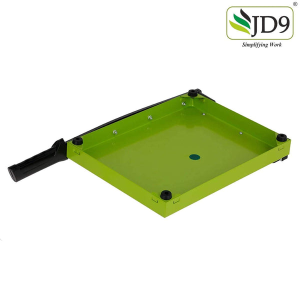 JD9 Paper Cutter A4 Heavy Duty Professional Paper Trimmer, Guillotine Craft Machine for Office, Home, Craft, Photo Studio (A4, B5, A5, B6, B7) (Green, 12.5 x 9.8 x 1.2 inch)