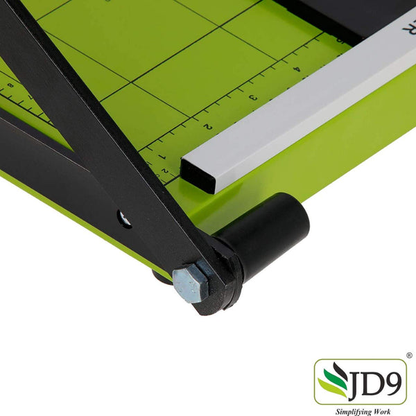 JD9 Paper Cutter A4 Heavy Duty Professional Paper Trimmer, Guillotine Craft Machine for Office, Home, Craft, Photo Studio (A4, B5, A5, B6, B7) (Green, 12.5 x 9.8 x 1.2 inch)