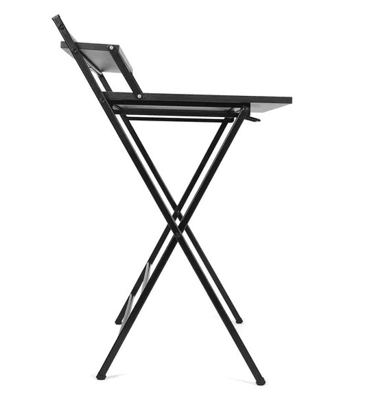 JD9 Folding Study Table/Work from Home/Foldable Office Table/Multi Purpose/Adjustable Laptop Table with Shelf (Dark Wenge)
