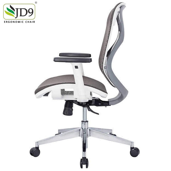 JD9 Medium Back Ergonomic Chair with Advanced Syncro Tilt Mechanism with Multi Position Lock for Office & Home