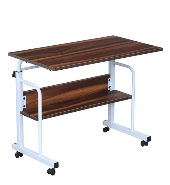 JD9 Height Adjustable Table, Laptop Table, Study Table for Students Kids, Standing Desk for Home Office (Coach Wood)