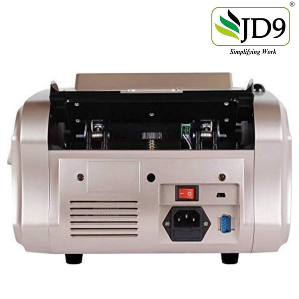 JD9 8888-E Mix Note Value Counting Business-Grade Machine Fully Automatic with Fake Note Detection (Champagne+Black)