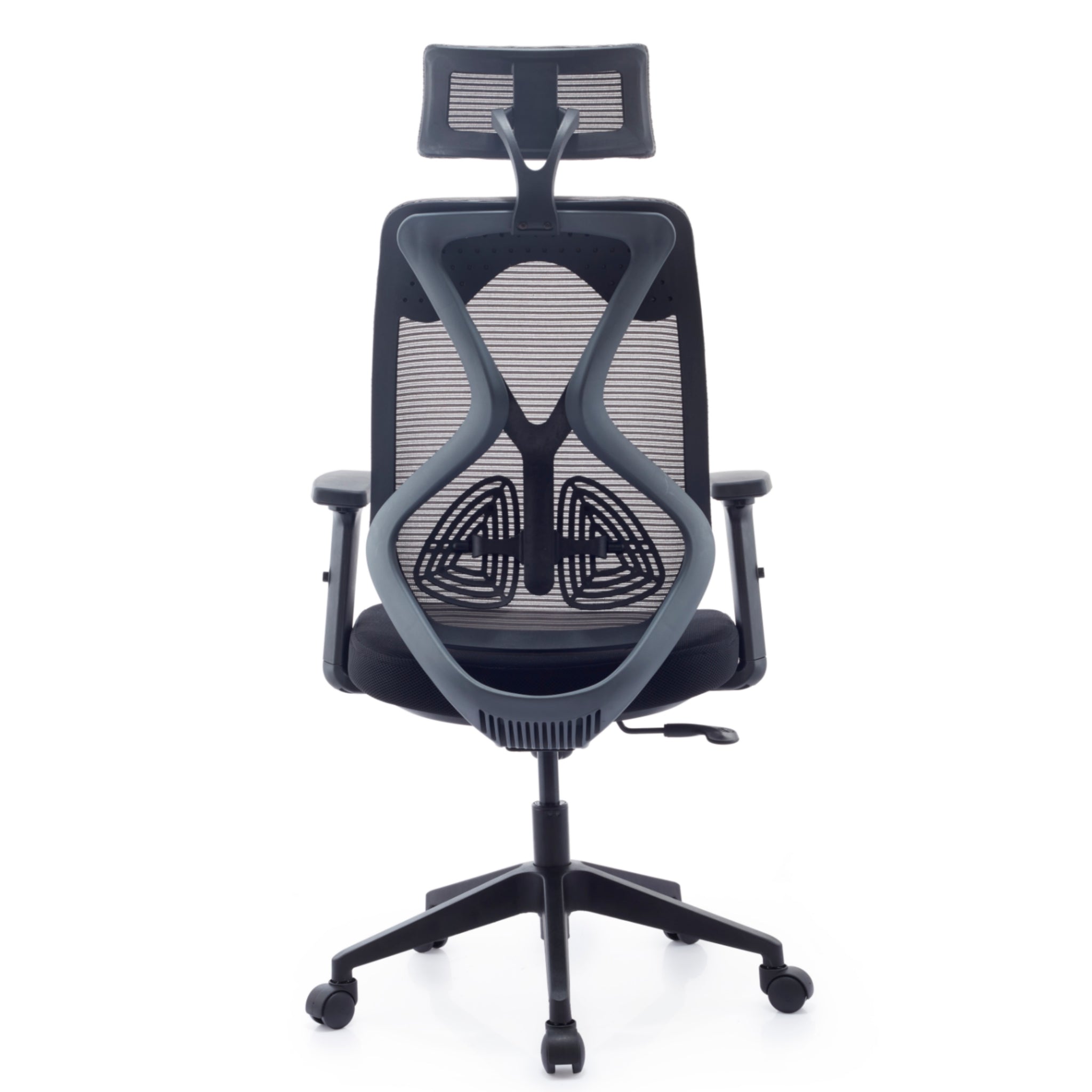 JD9 High Back Ergonomic Chair Cushion Seat with Advanced Syncro Tilt Mechanism, 2D Adjustable Arms & Headrest for Office & Home for Office & Home (Black & Grey)