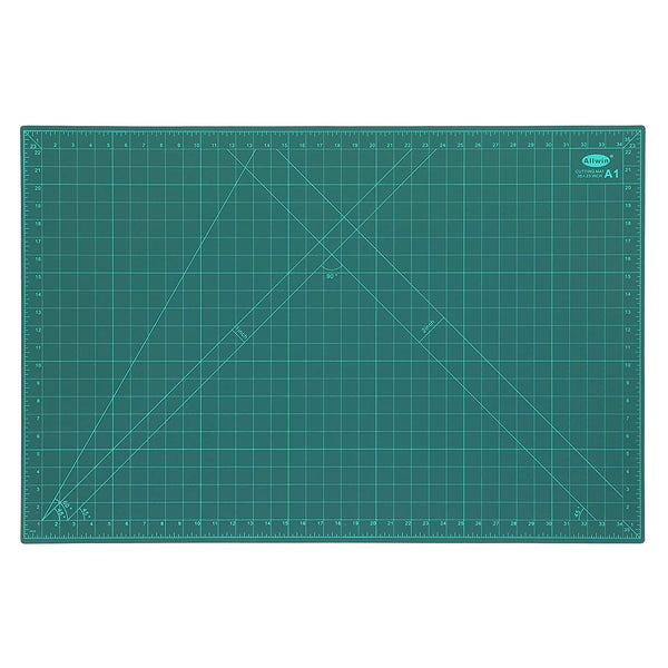 ALLWIN JD9 Professional Cutting Mat A1 Self-Healing 5 Layers Double Sided Durable Non-Slip PVC (34 Inch x 23 Inch/89 x 59 cm, Green)
