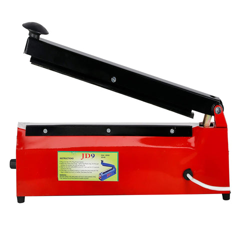 JD9 8 inches Premium Heavy Duty Heat Sealer, Packing Machine for Plastic Bag (Off White)