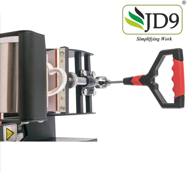 JD9 Professional Digital Display Sublimation Printing Heat Press Machine for Coffee Mug Cup (Black, 11 oz)