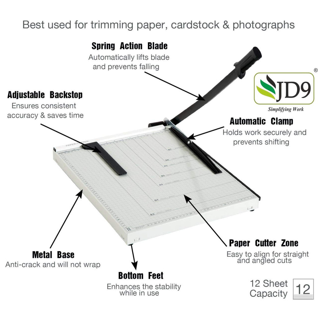 JD9 Paper Cutter A4 Heavy Duty Professional Paper Trimmer