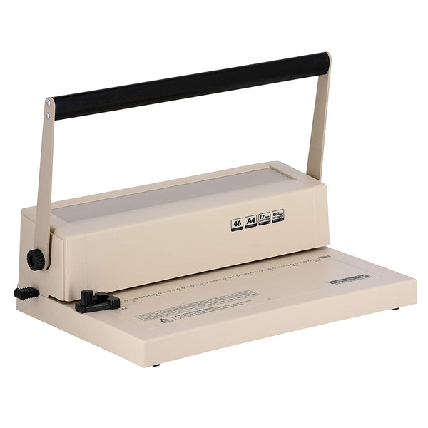 JD9 Business Grade A4 Spiral Binding Machine 46 Round Holes for Offices & Homes,Punch Capacity 12 Sheets(80 GSM)or2 Sheets of PVC Cover at a time