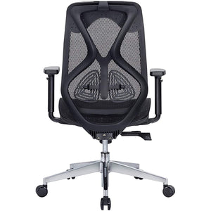 JD9 Medium Back Ergonomic Chair with Advanced Syncro Tilt Mechanism with Multi Position Lock for Office & Home (Black)