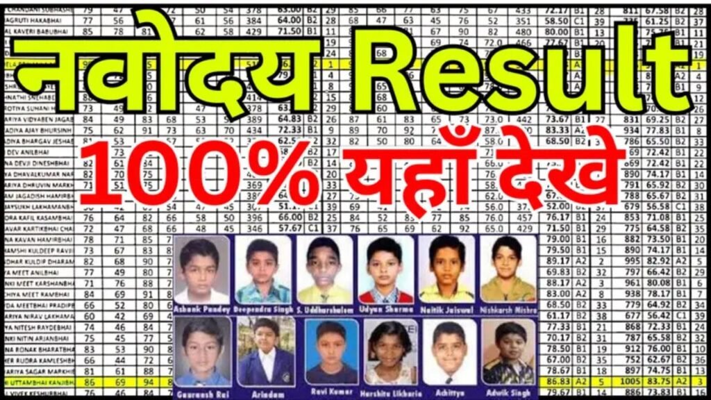 JNVST Class 6 Result 2026